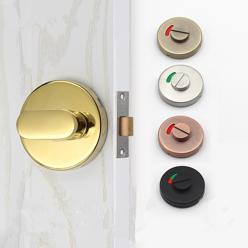 Home Bathroom Lock - Stainless Steel Kunci Pintu WC Toilet