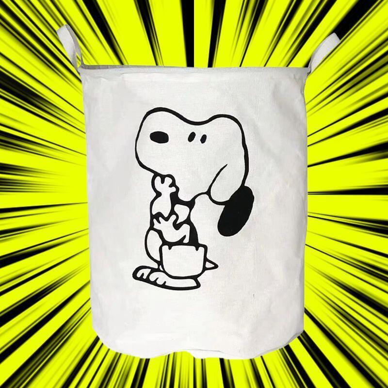 Home Edit Bathroom Organizer - Keranjang Cucian Kain Katun Snoopy, Keranjang