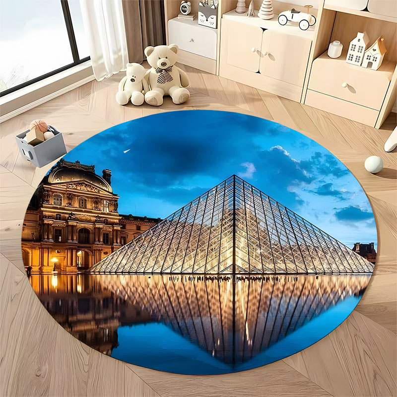 Home Toilet Bathroom Design - Pengiriman gratis! Desain Landmark Louvre yang