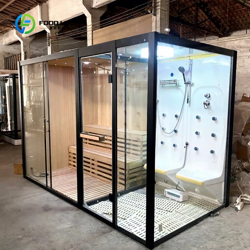 Home Bathroom Sauna - Ruang Sauna Kayu Kombinasi Sauna dan