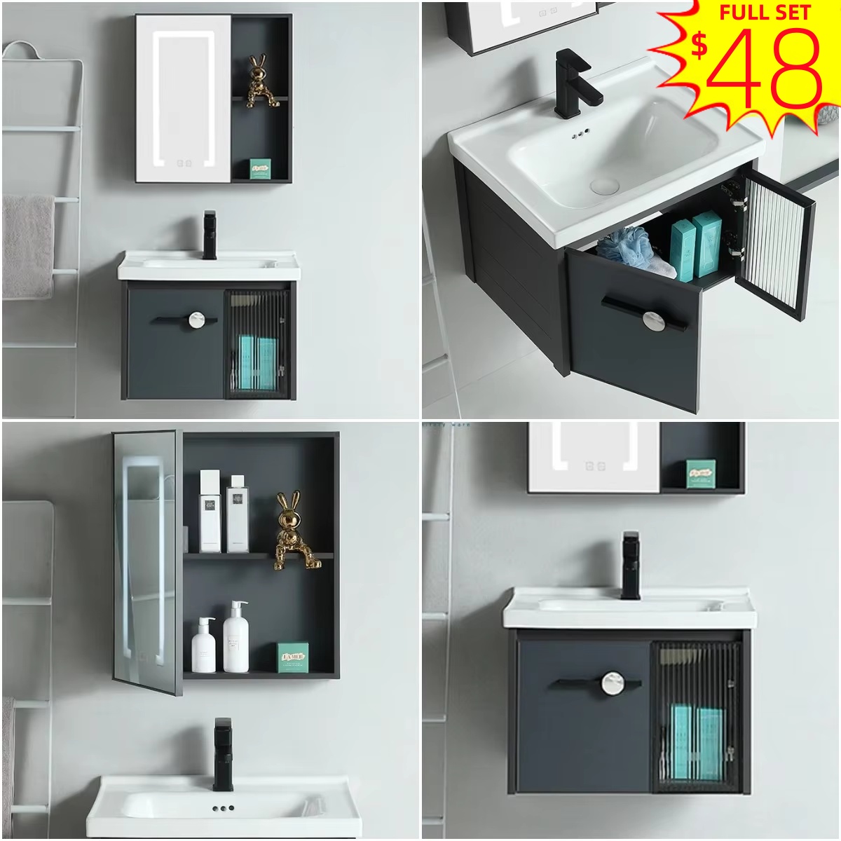 Home Living Bathroom Vanity - Kabinet Kamar Mandi Desain Pabrik Chaozhou,