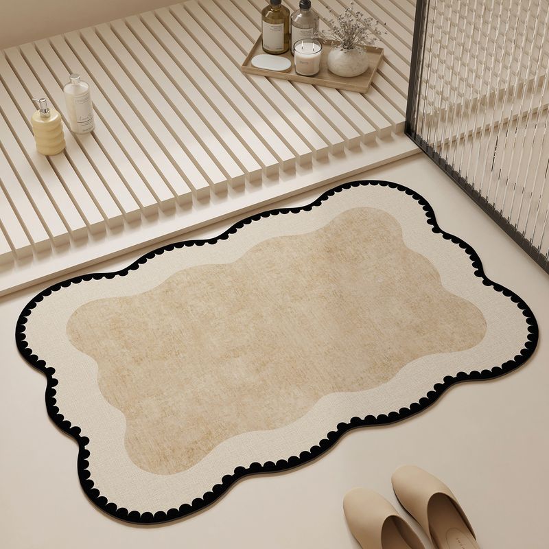 Home Made Bathroom Vanity - Keset Kamar Mandi Berbentuk Pola Gelombang