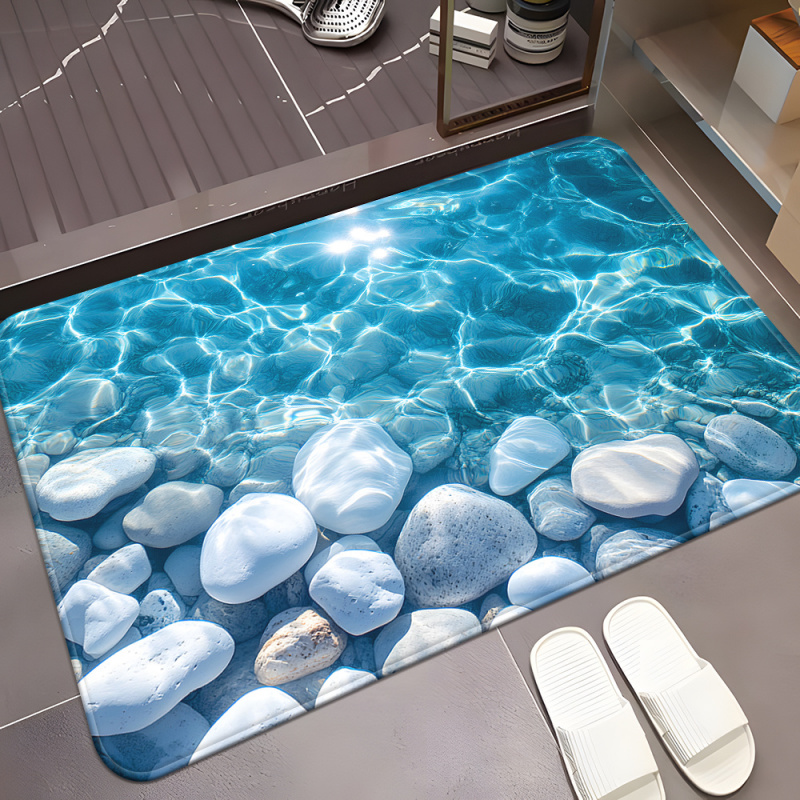 Zara Home Bathroom Mat - VIKAMATransparent waterstone keset kamar mandi, keset
