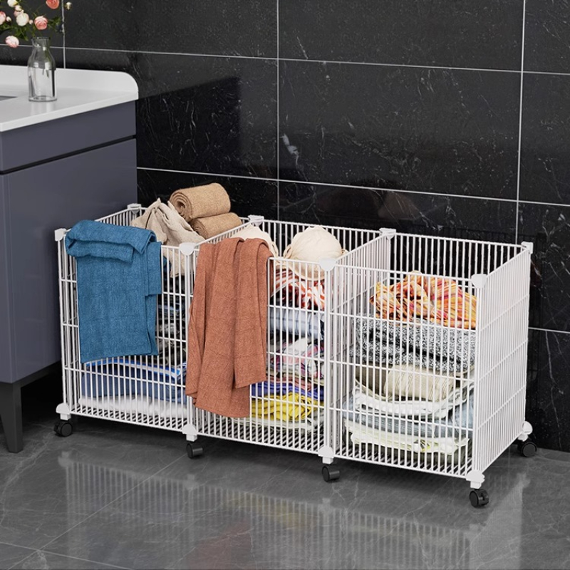 Home Bathroom Ventilation - ‌ Keranjang Cuci Beroda dari Besi