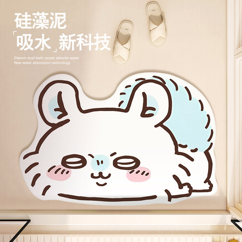 Home Bathroom Gadgets - Kartun Momonga Chiikawa Keset Lantai Penyerap