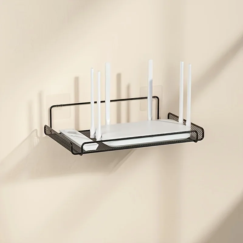 Home Bathroom Gadgets - Rak Router Stainless Steel Tanpa Bor,