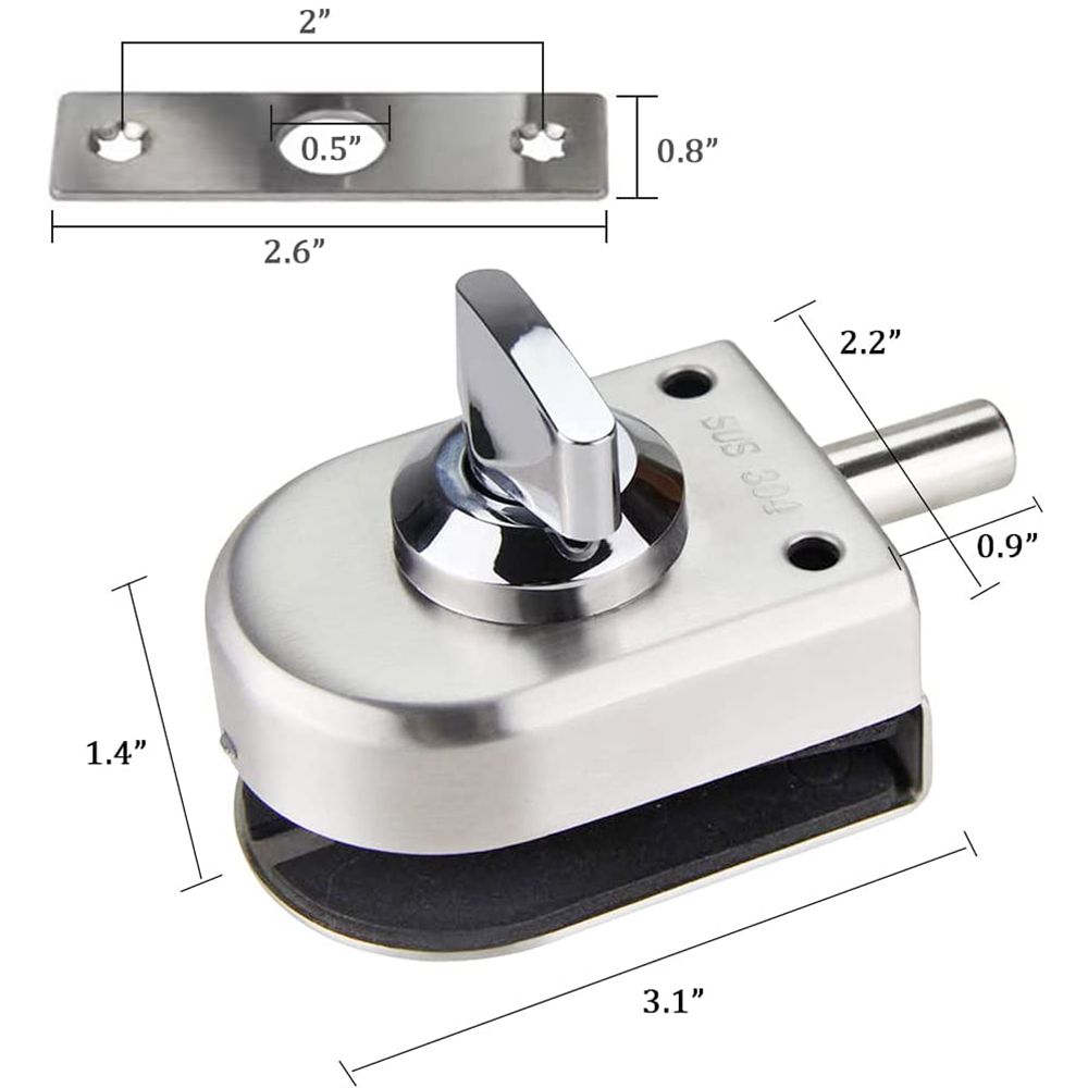 Kunci Pintu Kaca Pengaman Ruma - Home Bathroom Lock ulasan dan harga