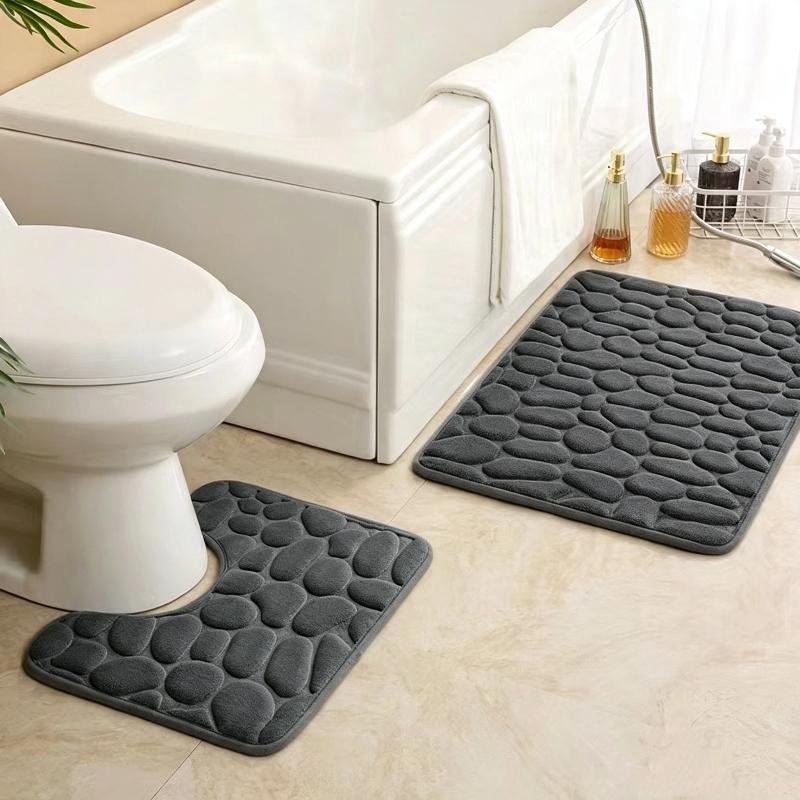 1/2 Set Keset Kamar Mandi Abu- - Home Toilet Bathroom Design ulasan dan harga