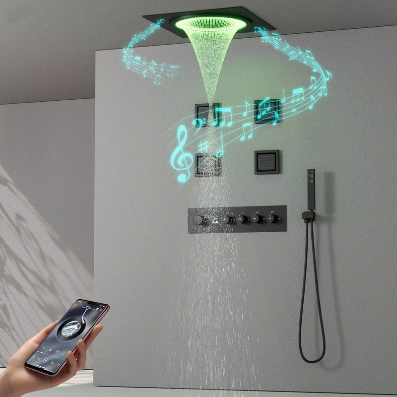 Set Shower LED Pintar dengan M - Home Bathroom ulasan dan harga