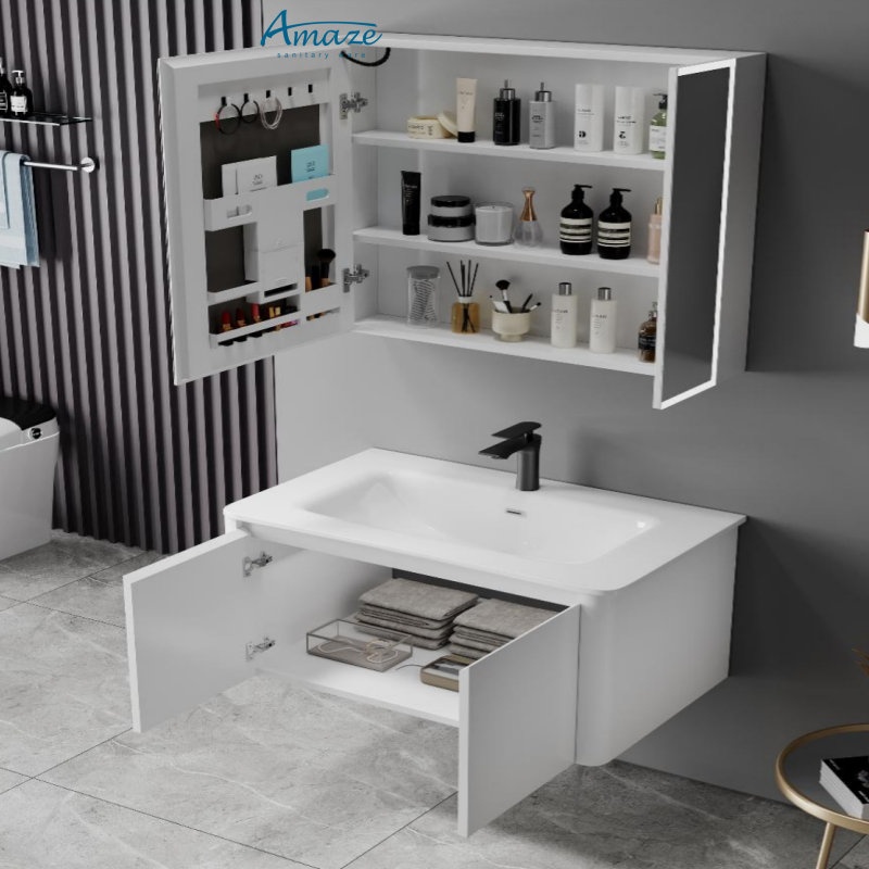 Lemari Kamar Mandi AMAZE Furni - Home Living Bathroom Vanity ulasan dan harga