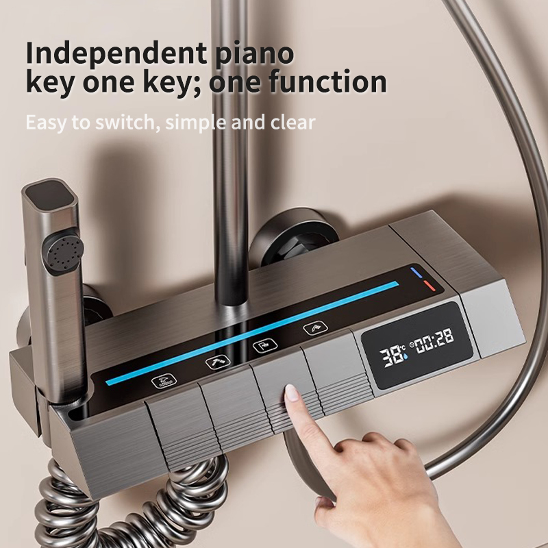 Kepala pancuran piano digital  - Home Bathroom ulasan dan harga