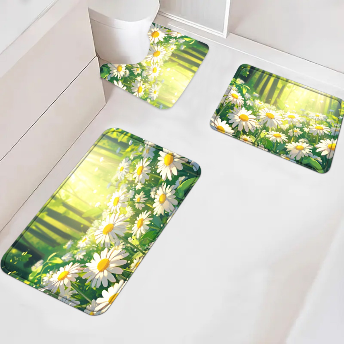 Set Keset Kamar Mandi Motif Bu - Home Made Bathroom Vanity ulasan dan harga