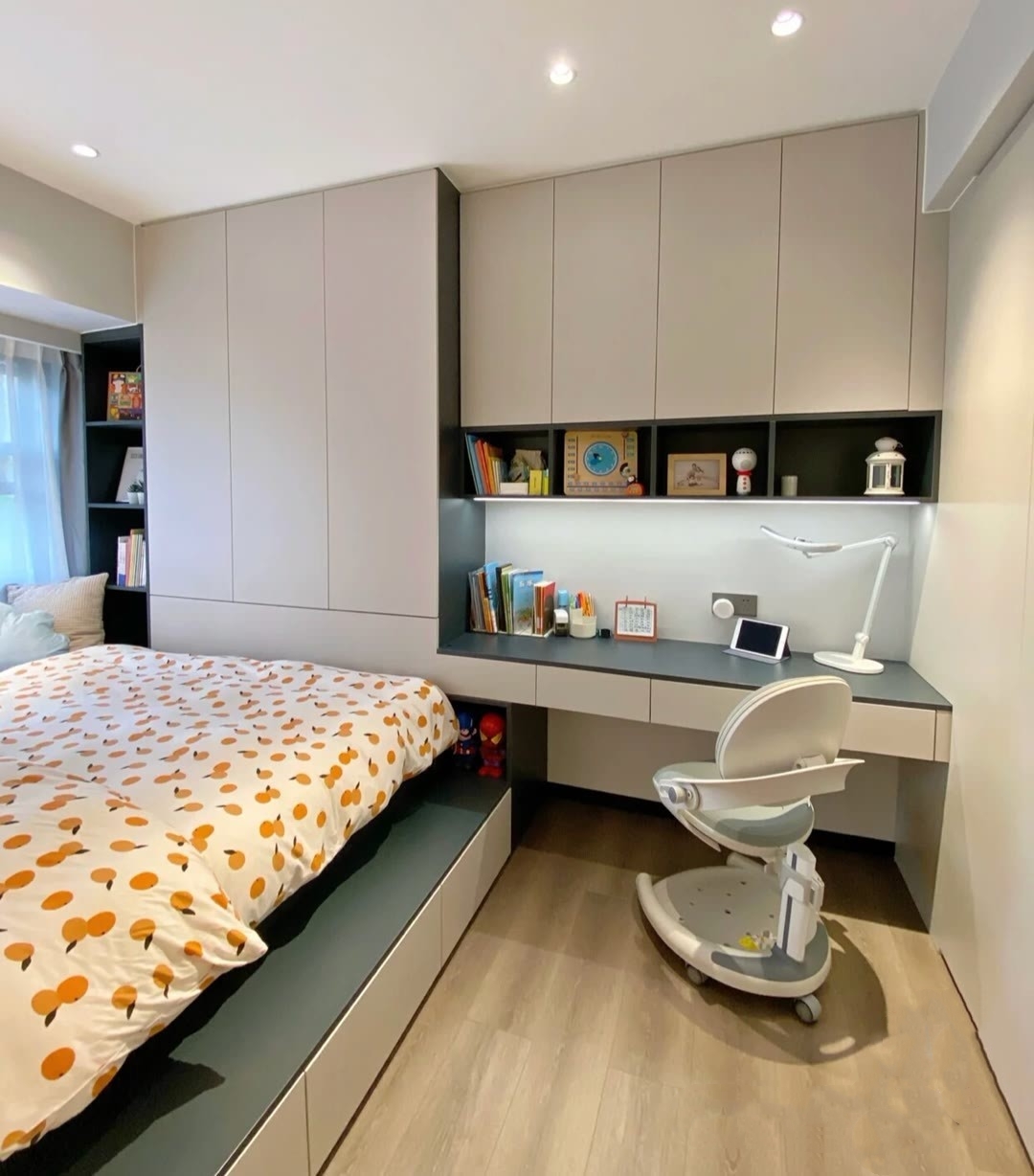 Lemari dan Rak Buku Terintegra - Home Bathroom Dimensions ulasan dan harga
