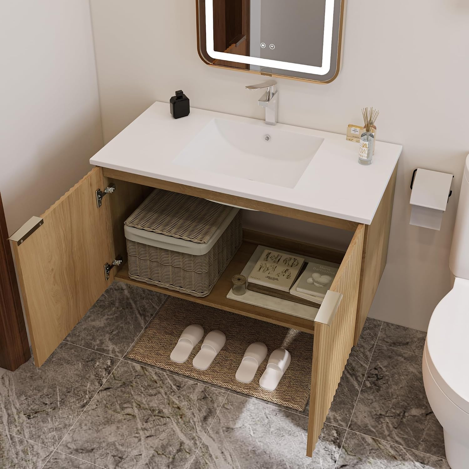 Rak Kabinet Kamar Mandi Modern - Home Bathroom ulasan dan harga
