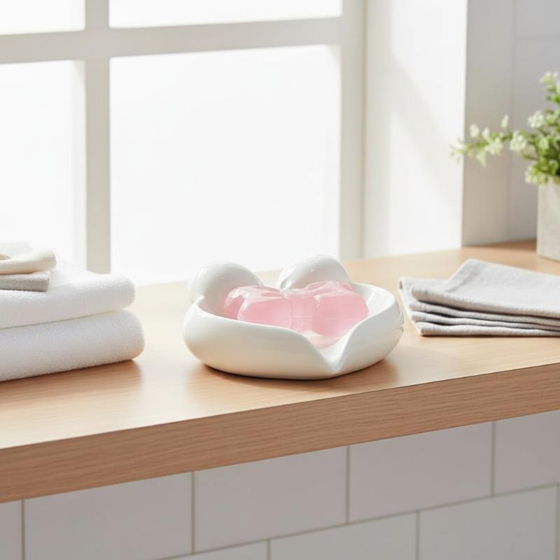 Tempat Sabun Keramik Bentuk Ha - Home Bathroom Vanity ulasan dan harga