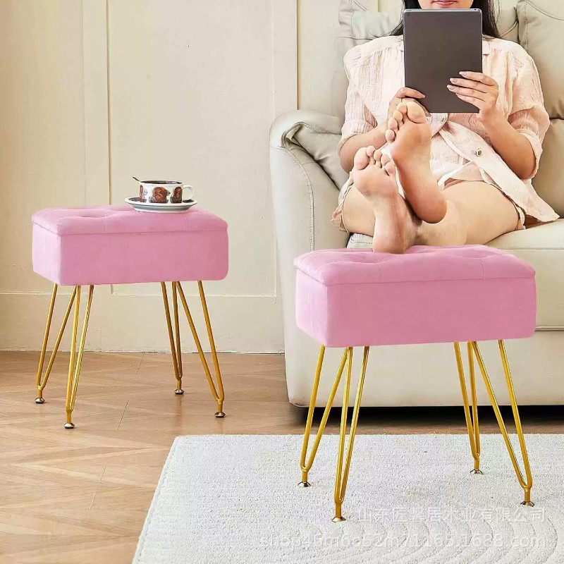 Kursi Ottoman Modern dengan Pe - Home Living Bathroom Vanity ulasan dan harga