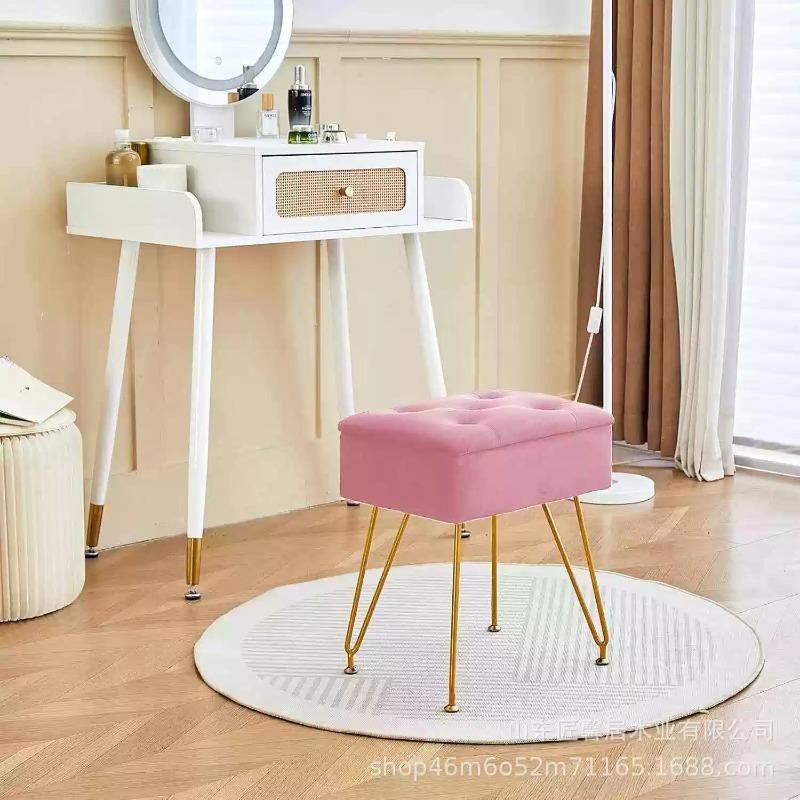 Kursi Ottoman Modern dengan Pe - Home Living Bathroom Vanity ulasan dan harga