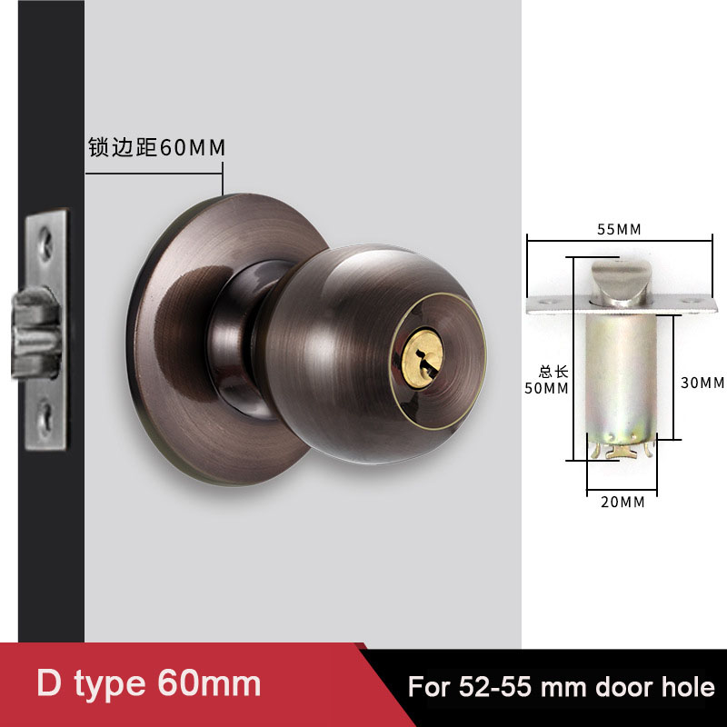 Kenop pintu bulat bahan Aloi a - Home Bathroom Lock ulasan dan harga