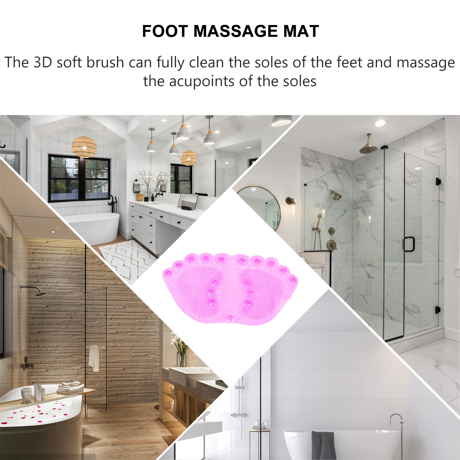 1 Buah Alas Mandi Pijat PVC An - Home Bathroom Sauna ulasan dan harga