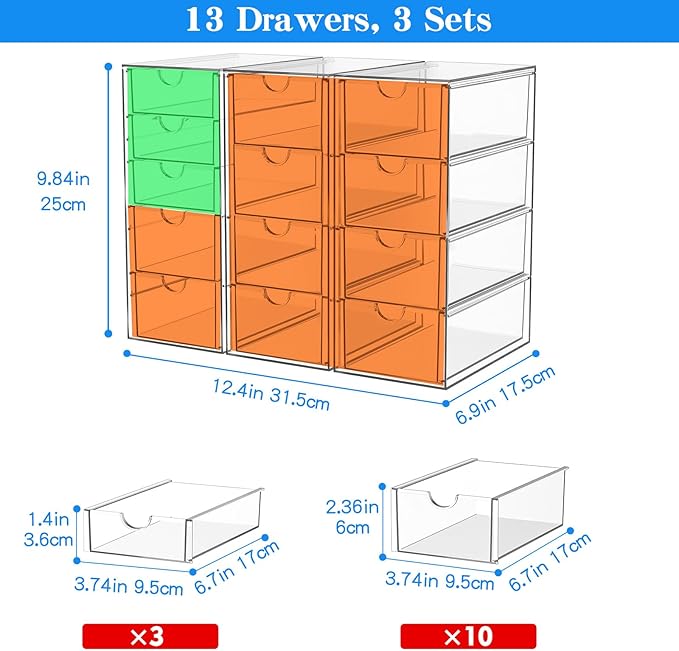 Organizer Makeup Akrilik Trans - Home Bathroom Vanity ulasan dan harga