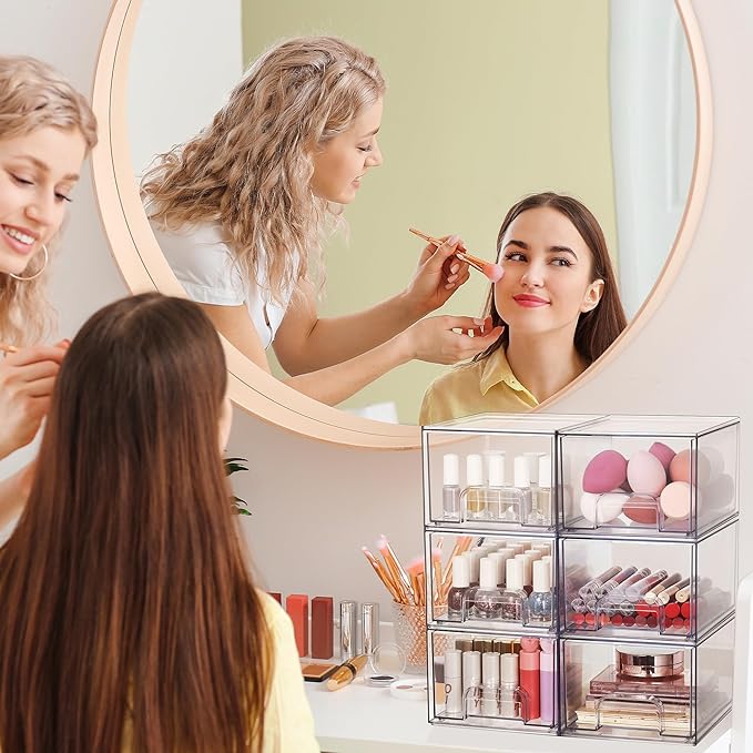 Organizer Makeup Akrilik Trans - Home Bathroom Vanity ulasan dan harga