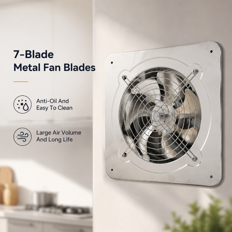 Kipas Angin Ekstraktor Stainle - Home Bathroom Ventilation ulasan dan harga