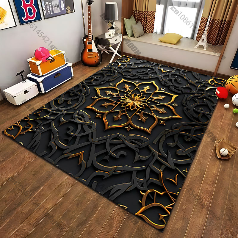 Karpet desain bunga emas yang  - Home Toilet Bathroom Design ulasan dan harga