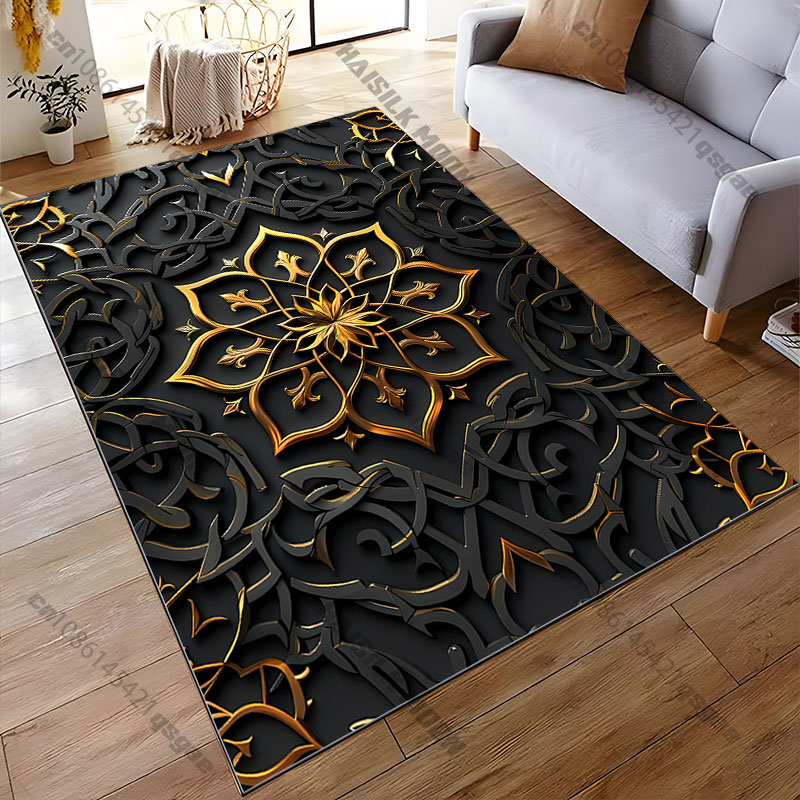 Karpet desain bunga emas yang  - Home Toilet Bathroom Design ulasan dan harga