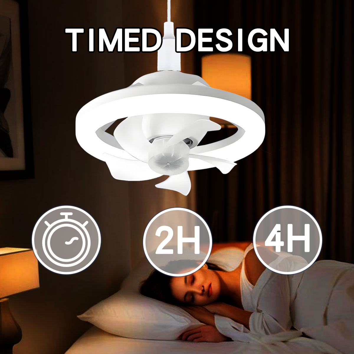 360 ° Lampu LED Bohlam Kipas L - Home Bathroom Ventilation ulasan dan harga
