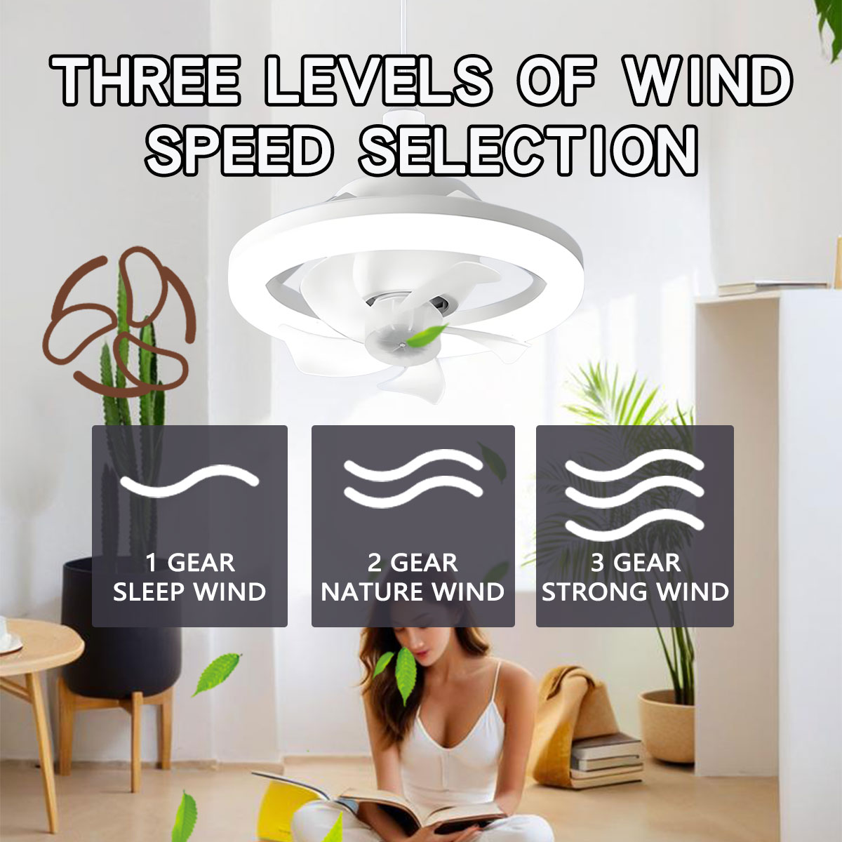 360 ° Lampu LED Bohlam Kipas L - Home Bathroom Ventilation ulasan dan harga