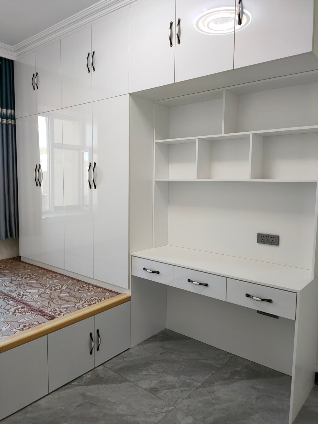 Lemari dan Rak Buku Terintegra - Home Bathroom Dimensions ulasan dan harga