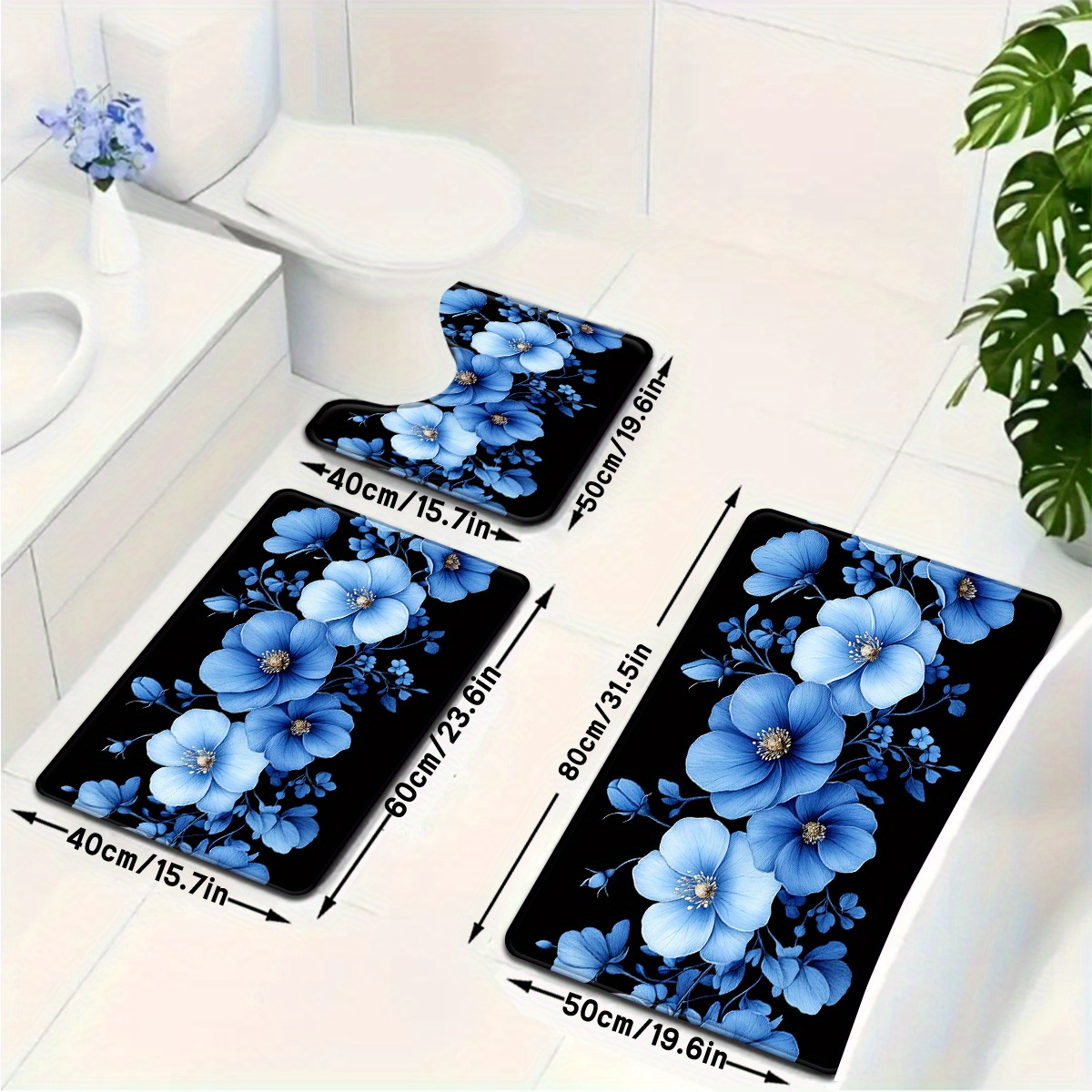 Set Keset Kamar Mandi Motif Bu - Home Made Bathroom Vanity ulasan dan harga