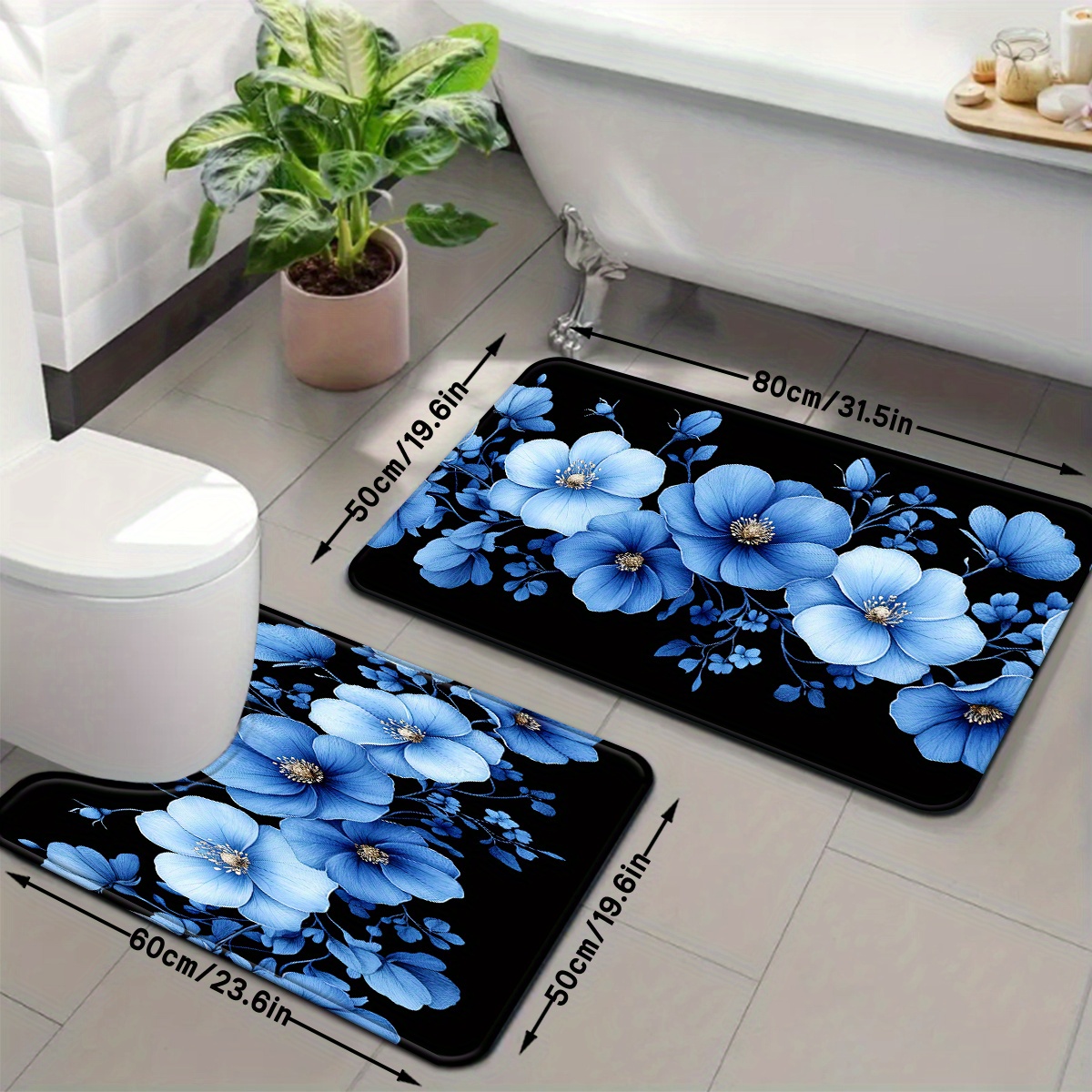 Set Keset Kamar Mandi Motif Bu - Home Made Bathroom Vanity ulasan dan harga