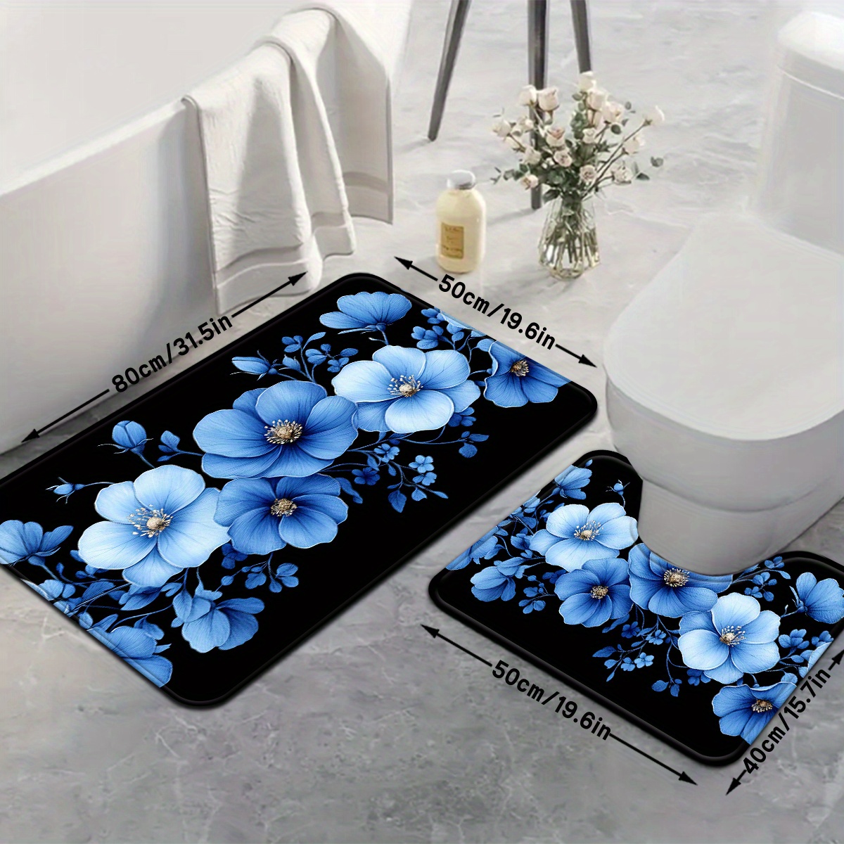 Set Keset Kamar Mandi Motif Bu - Home Made Bathroom Vanity ulasan dan harga