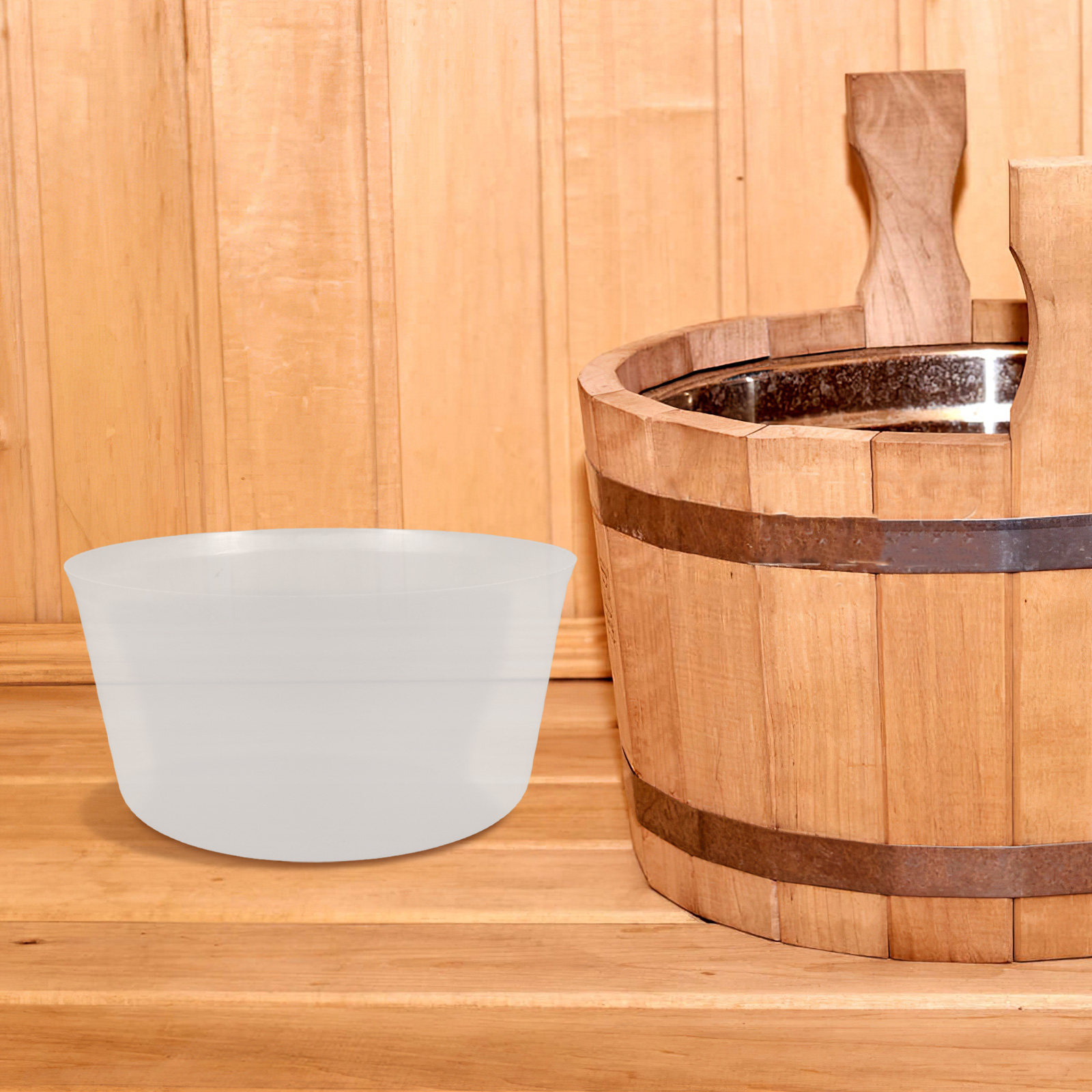 Pelapis Ember Sauna Kayu Tradi - Home Essentials Bathroom Accessories ulasan dan harga