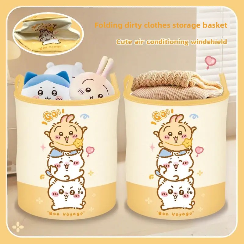 Keranjang Cucian Lipat Chiikaw - Home Edit Bathroom Organizer ulasan dan harga