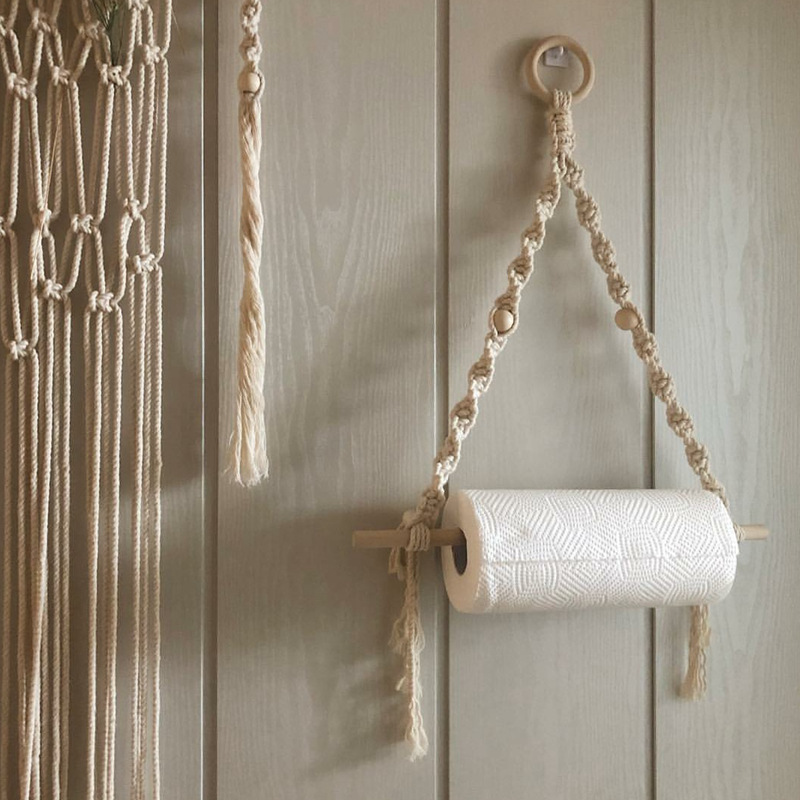 Macrame tempat handuk kertas g - Home Center Bathroom Accessories ulasan dan harga