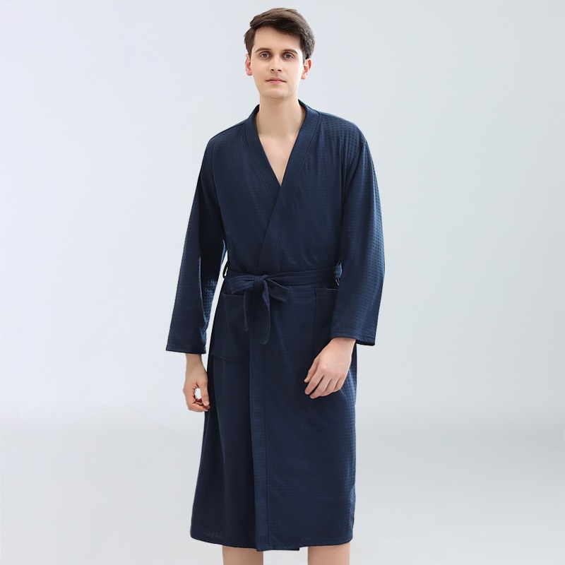 Jubah Mandi Waffle Pria Pakaia - Home Bathroom Sauna ulasan dan harga