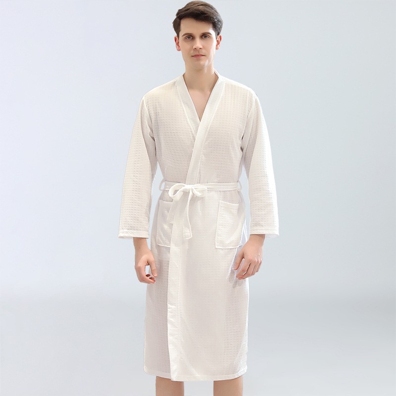 Jubah Mandi Waffle Pria Pakaia - Home Bathroom Sauna ulasan dan harga