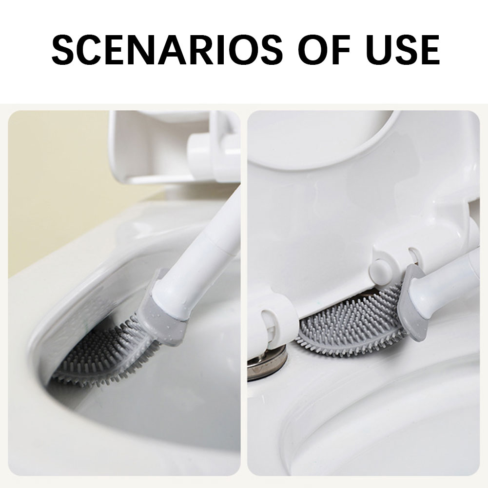 Sikat pembersih Toilet silikon - Home Bathroom Gadgets ulasan dan harga
