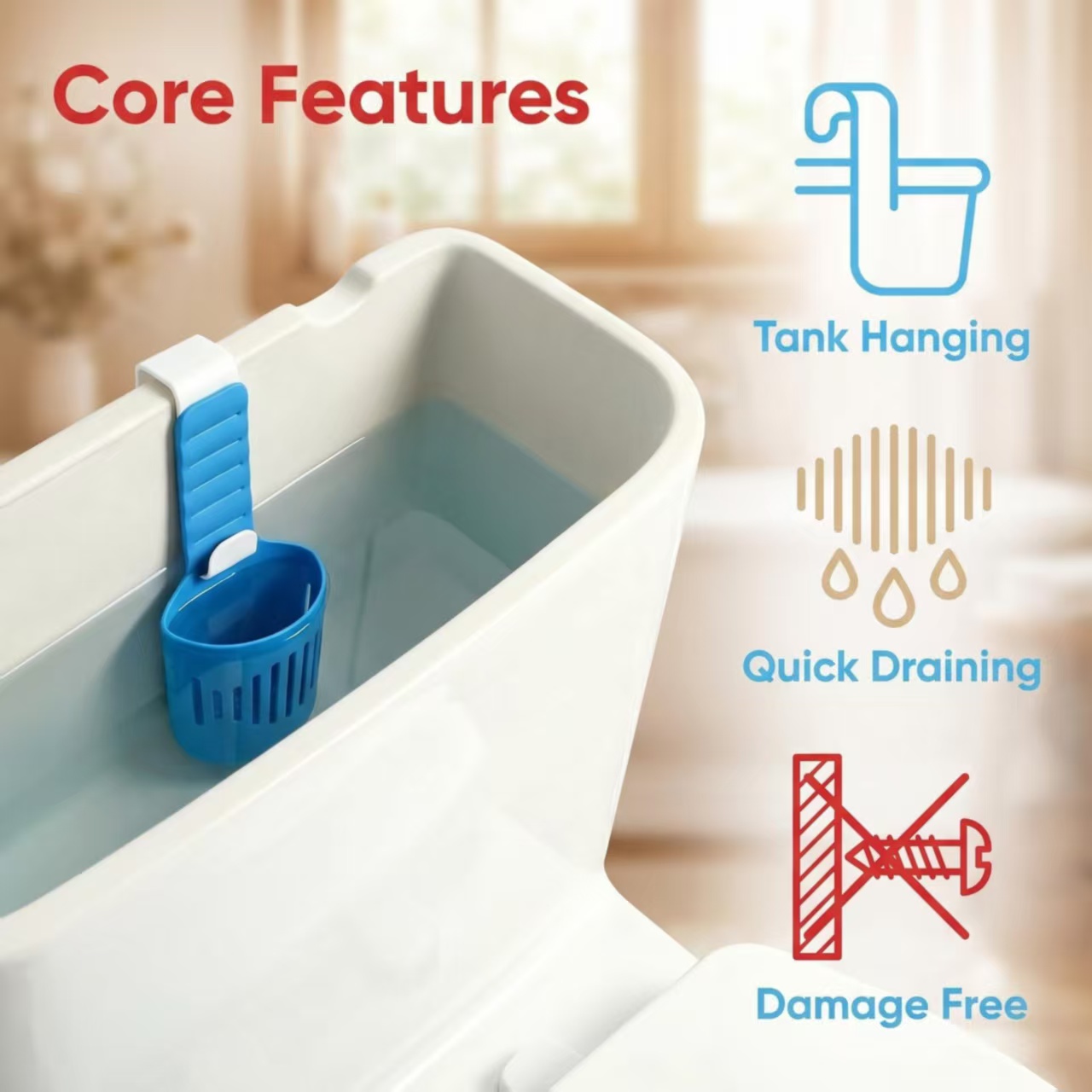 Tempat Tablet Pembersih Tangki - Home Bathroom Gadgets ulasan dan harga