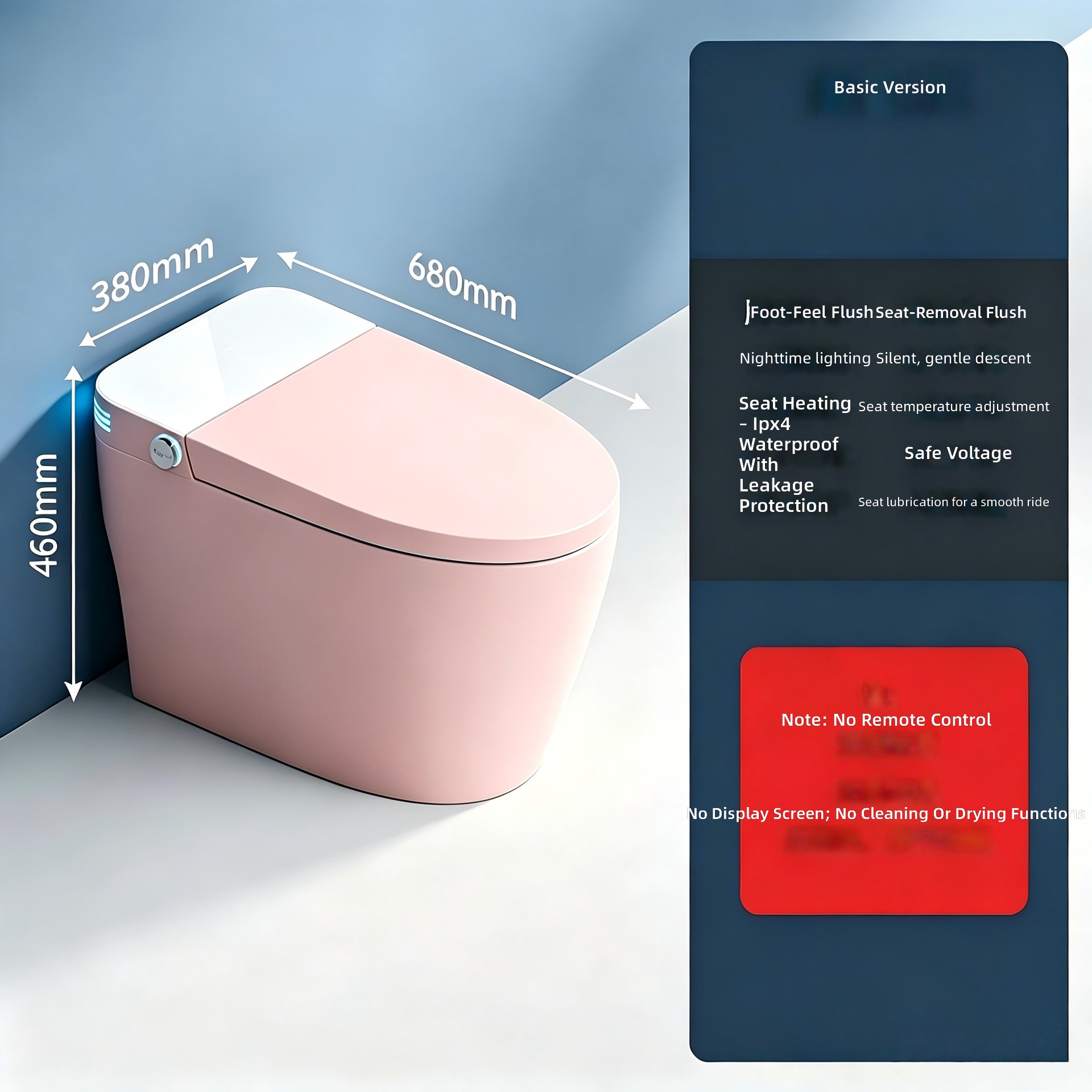 Toilet Pintar, Warna Pink, Oto - Home Bathroom ulasan dan harga