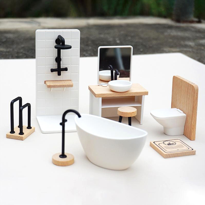 1:6/1:12 miniatur rumah boneka - Home Bathroom Renovation ulasan dan harga
