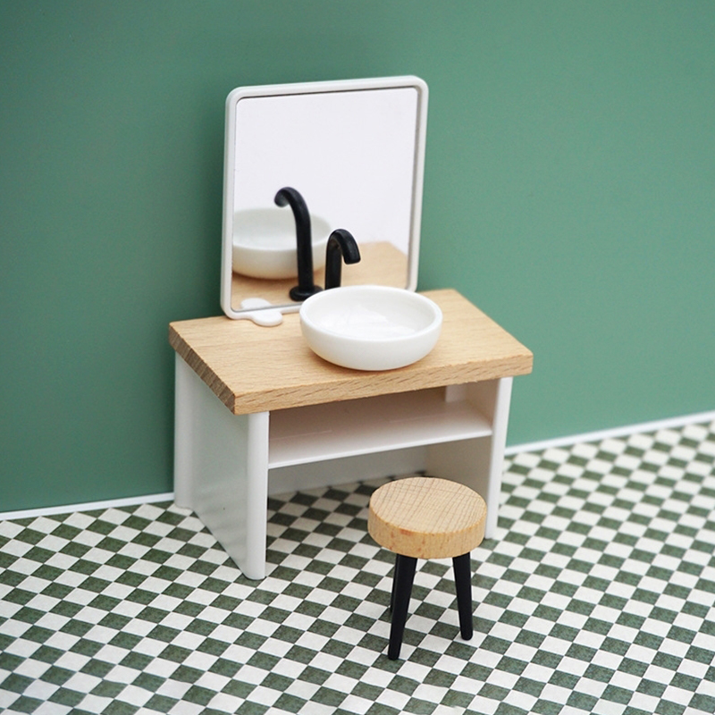 1:6/1:12 miniatur rumah boneka - Home Bathroom Renovation ulasan dan harga