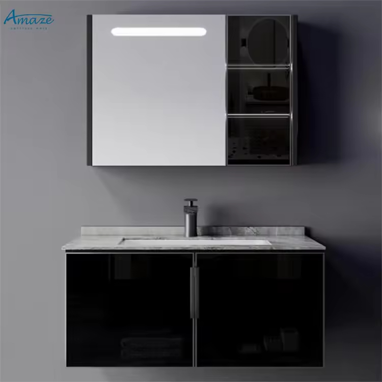 Lemari Kamar Mandi Gaya Modern - Home Living Bathroom Vanity ulasan dan harga