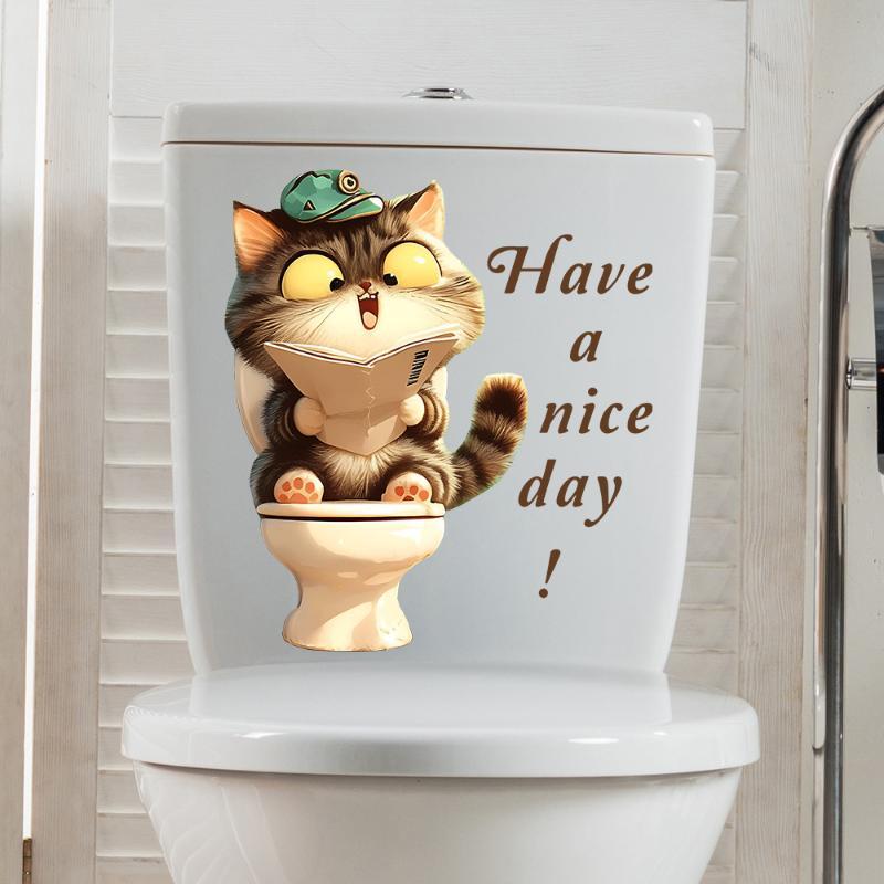 Stiker Penutup Toilet Hewan Lu - Home Toilet Bathroom Design ulasan dan harga