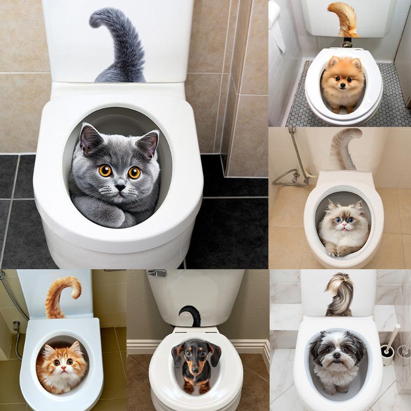Stiker Penutup Toilet Hewan Lu - Home Toilet Bathroom Design ulasan dan harga