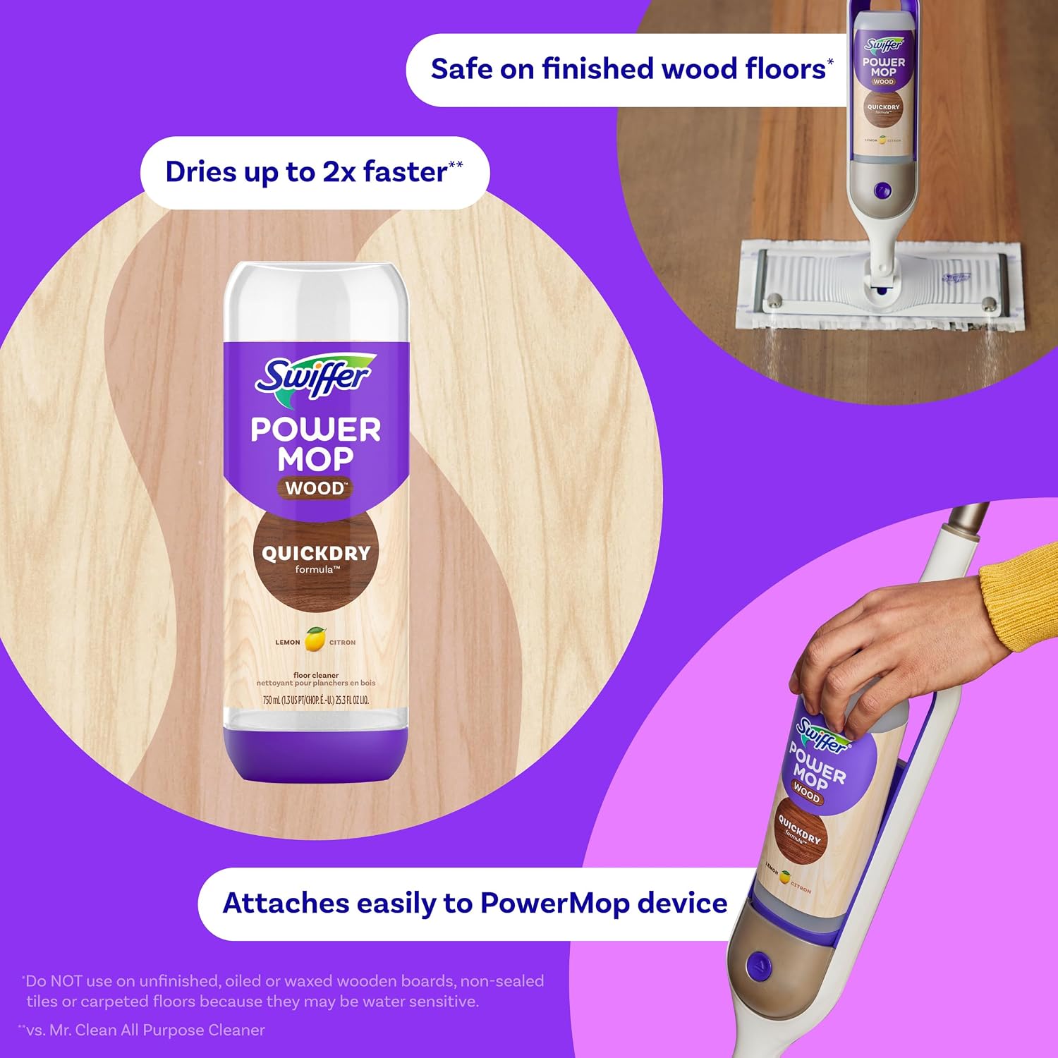 Swiffer Power Mop Wood Refill  - Home Bathroom Cleaning Solution ulasan dan harga